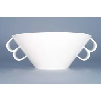 Český porcelán, a.s., Dubí Bohemia White, mísa hluboká, 24,5, bílá, Český porcelán Dubí