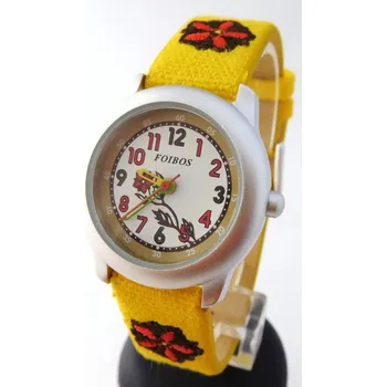 Hodinky Dětské dívčí žluté hodinky Foibos 1055.2 pro malé děvčata