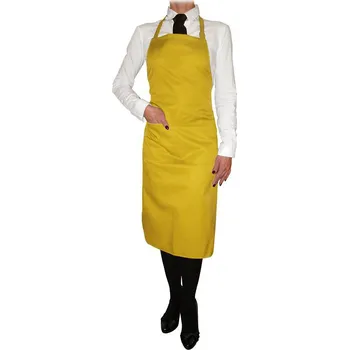 Kuchyňská zástěra Vondrak & Company | Kuchařská zástěra s laclem - žlutá