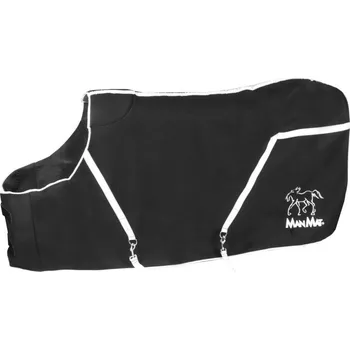 Deka pro koně ManMat Univerzální stájová deka pro koně černá tmavě šedý lem S