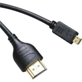 Video kabel KABEL propojovací HDMI M - HDMI micro D , 2m, dual shielded, standard 1.3, HQ