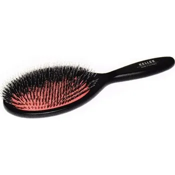 kartáč na vlasy Kartáč na vlasy z bukového dřeva s nylonovými a kančími štětinami Keller (2124 06 80) + dárek zdarma