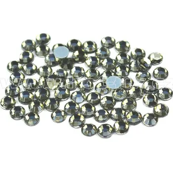 hot-fix skleněné nažehlovací kameny na textil barva 126 Black diamond, velikost SS6 až SS30 barva: polobroušený barva 126 Black diamond, velikost: velikost SS10, balení: balení 1grs /144ks