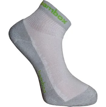 Pánské ponožky BX-2 ANKLE bambusové kotníčkové ponožky BAMBOX 39-42 bílá