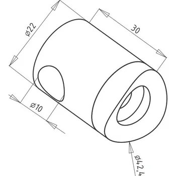Zábradlí Kotva nerez prutu ø10 (12) mm Průměr prutů: 10 mm