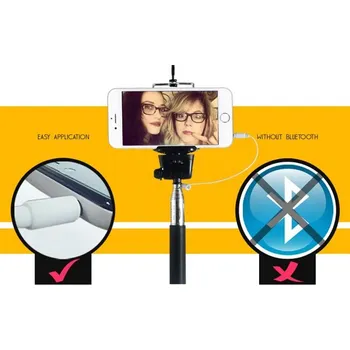 Selfie monopod s kabelem a držákem (TRW2-B+DT1)