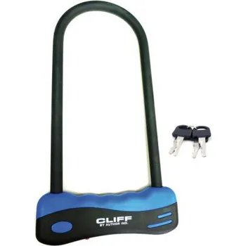 Zámek na kolo AUTHOR AUL Cliff 165x320mm Barva: černá Zámek