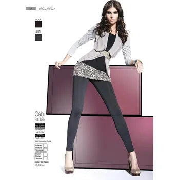Dámské legíny Bas Bleu Gabi 200 den Leginy grey-šedá 4-L