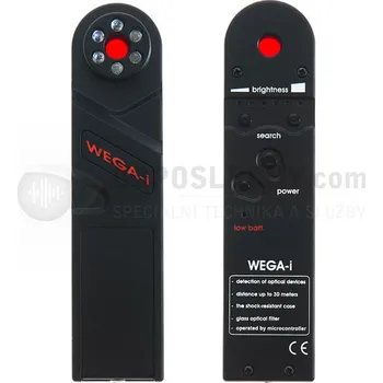 Bezpečnostní detektor Detektor skrytých kamer a mikroobjektivů Wega-i