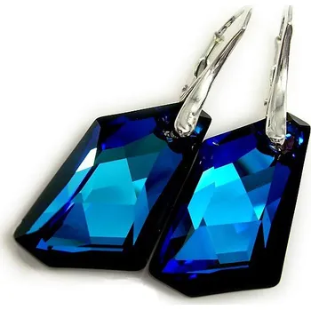 Náušnice Lafira stříbrné náušnice De-Art Blue 1045