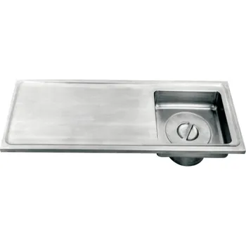 Nerezový dřez Nerez výlevka Franke KWC SIRX835 na obvazový materiál, odlučovač nečistot (odkládací plocha vlevo)