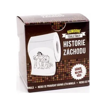 Žertovný předmět Albi toaletní papír s potiskem historie záchodu