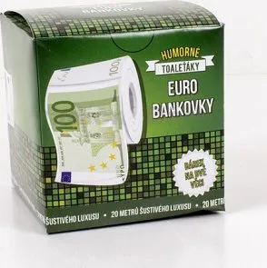 Žertovný předmět Albi toaletní papír s potiskem Eur