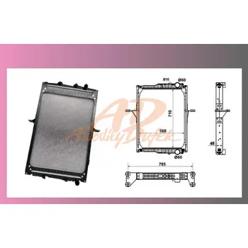 Motor automobilu chladič vody RENAULT MIDLUM,VOLVO FL-s rámem