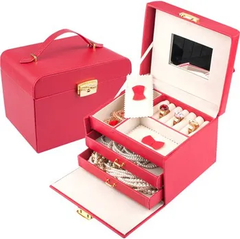 Šperkovnice Lafira dámská šperkovnice červená 1093