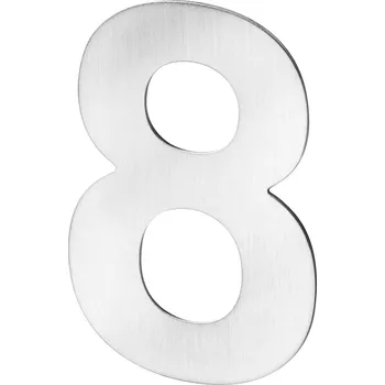 Domovní cedule Domovní číslo ACT "8" nerez (Výška číslice :12 cm)