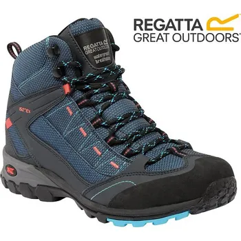 Dámská treková obuv Regatta RWF456 Ultra-Max II MorocBlue/Coral