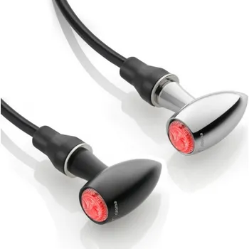Osvětlení pro motocykl Rizoma Blinkr s koncovým světlem pro motocykly: Rizoma CLUB S, LED, E-mark (1ks) Chrom