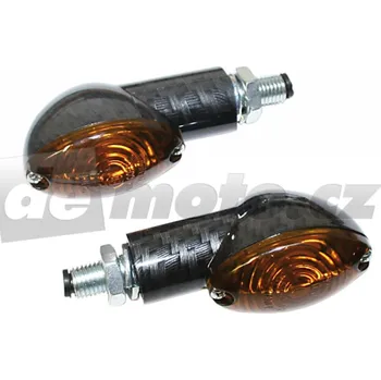 Osvětlení pro motocykl Moto miniblinkr CAT EYE - karbonový - kouřové sklo