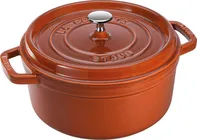 Litinový hrnec s poklicí Staub, 26 cm/5,2L, skořicová