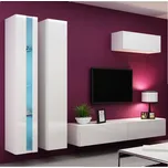 Cama Meble Vigo New 2 bílá/bílý lesk