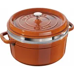 Staub kulatý hrnec s napařovací vložkou…