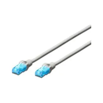 Síťový kabel Digitus Ecoline Patch Cable, UTP, CAT 5e, AWG 26/7, šedý 2m, 1ks