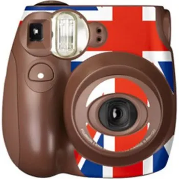 Analogový fotoaparát Fujifilm INSTAX mini 7s Choco Union Jack dekorativní nálepka na fotoaparát