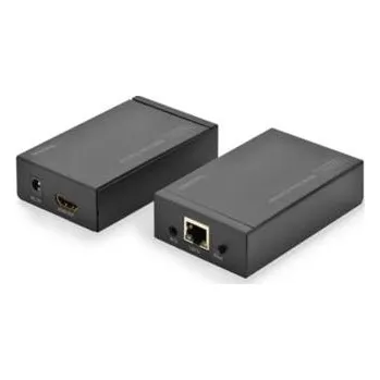 Počítačové příslušenství Digitus HDMI Video Extender přes Cat5 s IR ovládáním až 120 m (CAT5e / CAT6), 1080p, 3D podpora, černá