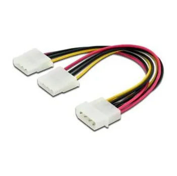 Kabel do PC Digitus rozdvojka napájení Molex 4-pin -> 2x Molex 4-pin, délka 0,2m