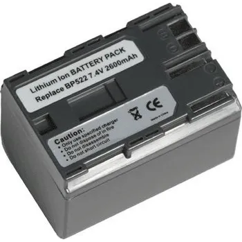 Hähnel HL-522 Li-Ion akumulátor, alternativa za Canon BP-522, 2600mAh