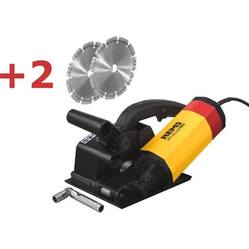 Frézka REMS Krokodil 180 SR drážkovací bruska + 2 kotouče 185X03 (REMS-185X03 (185011+2x 185026) set Elektrická diamantová drážkovací a prořezávací bruska 2000W + 2 kotouče)