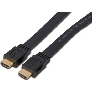 Video kabel Digitus HDMI A/A bílý kabel, 2 m, plochý