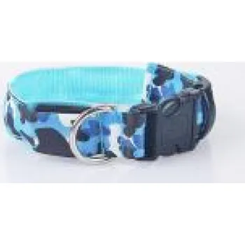 Obojek pro psa Svítící obojek - máskáč modrá