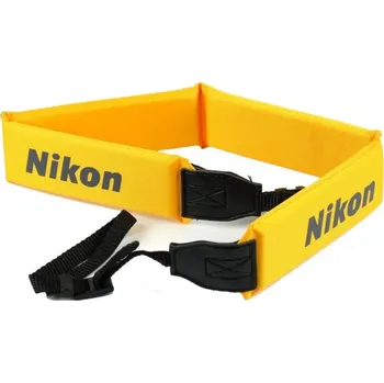 Popruh k fotoaparátu a kameře Nikon plovoucí popruh na krk, žlutý