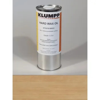 Olej na dřevo Hard Wax Oil - Natural, plechovka 0,75 l, vnitřní olej na nábytek s tvrdým voskem