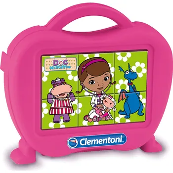Hračka pro nejmenší Clementoni Kostky Kufřík baby Doktorka Plyšáková