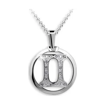 Přívěsek Zlatý dámský přívěsek znamení Blížence - DF2116