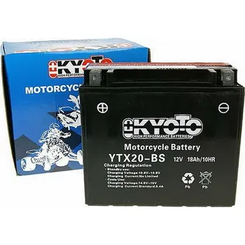 Motobaterie Kyoto Baterie KYOTO 12V 18Ah YTX20-BS (dodáváno s kyselinovou náplní)