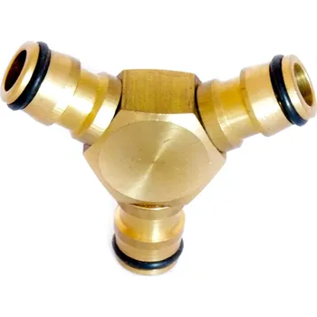 Zahradní hadice TEXIM Rozbočovač průchozí pro rychlospojky mosaz