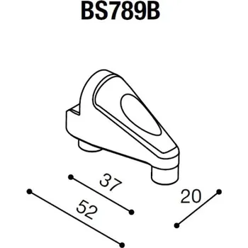 Zrcátko pro motocykl Rizoma Montážní adaptér BS789B pro zpětná zrcátka RIZOMA do kapotáže - pro motocykly DUCATI 899/1199 Panigale, černý, (1kus) Černá