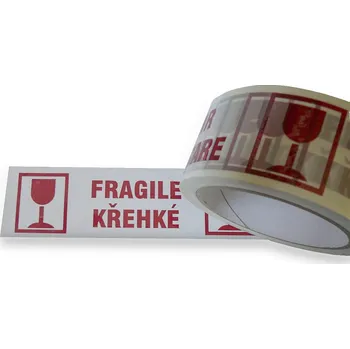 Lepicí páska Lepící páská KŘEHKÉ/FRAGILE 48mm x 66m