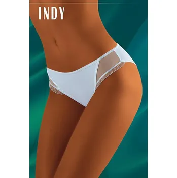 Dámské spodní prádlo Wolbar Indy Kalhotky white-bílé L