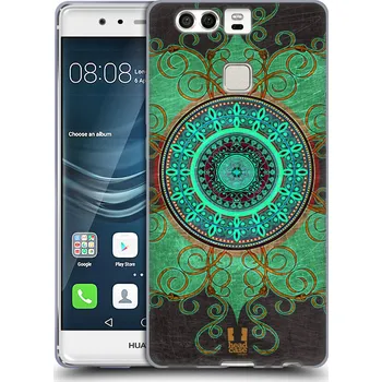 Pouzdro na mobilní telefon HEAD CASE silikonový obal na mobil Huawei P9 / P9 DUAL SIM vzor ARABESKA MANDALA ZELENÁ (Pouzdro gelové HEAD CASE na mobil Huawei P9 / P9 DUAL SIM vzor ARABESKA MANDALA ZELENÁ)