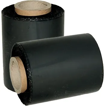 Obalový materiál Stretch folie GRANÁT černá, 23µm, návin 150m