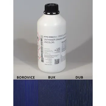 barva a nátěr na dřevo Mořidlo na dřevo - Astra Vernici - Unicolor - Základní modrá 1:10 - Mořidlo (roztok) k přímému zpracování 800 ml