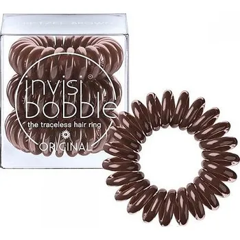 Invisibobble Original Pretzel Brown hnědá gumička do vlasů 3 ks