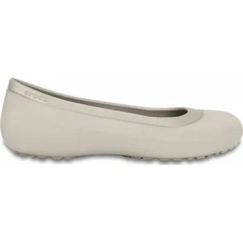 Dámské baleríny Crocs Mammoth Leopard Lined Flat Platinum W9