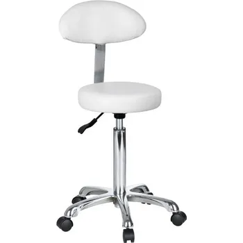 Taburet Taburet na kolečkách s opěrkou Weelko Fast+, bílý (A26.1023AB2) + dárek zdarma