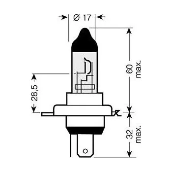 Autožárovka Sifam Žárovka H4 12V 60/55W - Cool Blue